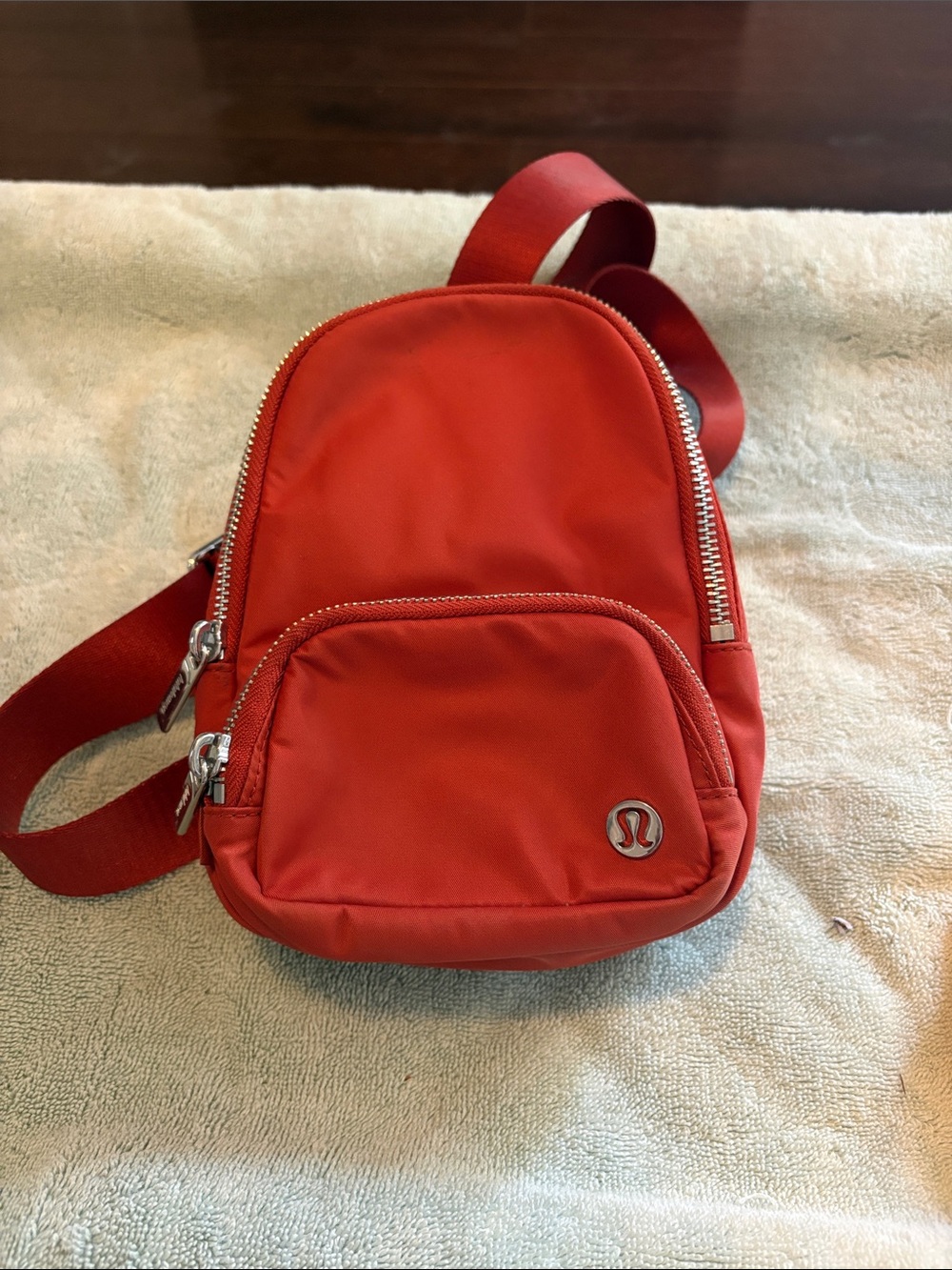 lululemon athletica everywhere sling in burnt orange Crossbody Sling Bag